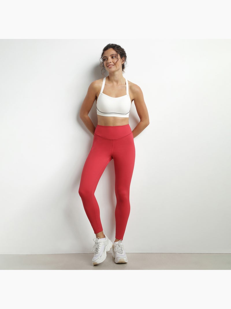 Dim move, legging de sport sculptant Rouge clair - Kiabi