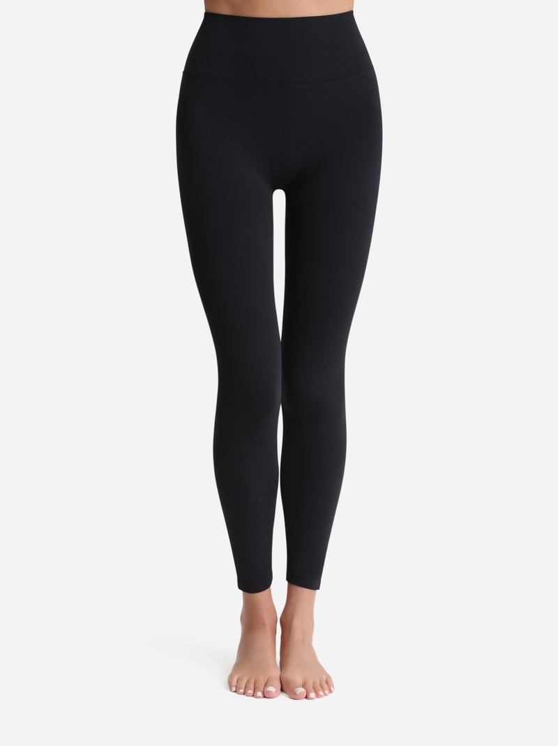 Dim Relax & Go, Legging effet cuir vegan noir mat Noir - Kiabi