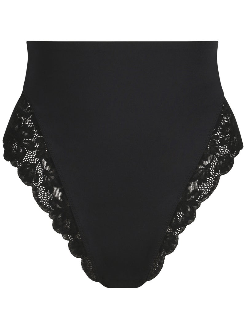 Dim Silhouette, String galbant taille haute dentelle Noir - Kiabi