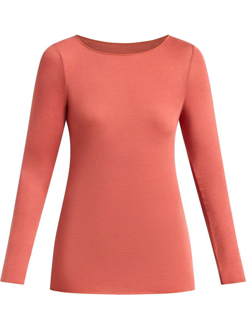 Dim Thermal, T-shirt col bateau Rose foncé - Kiabi