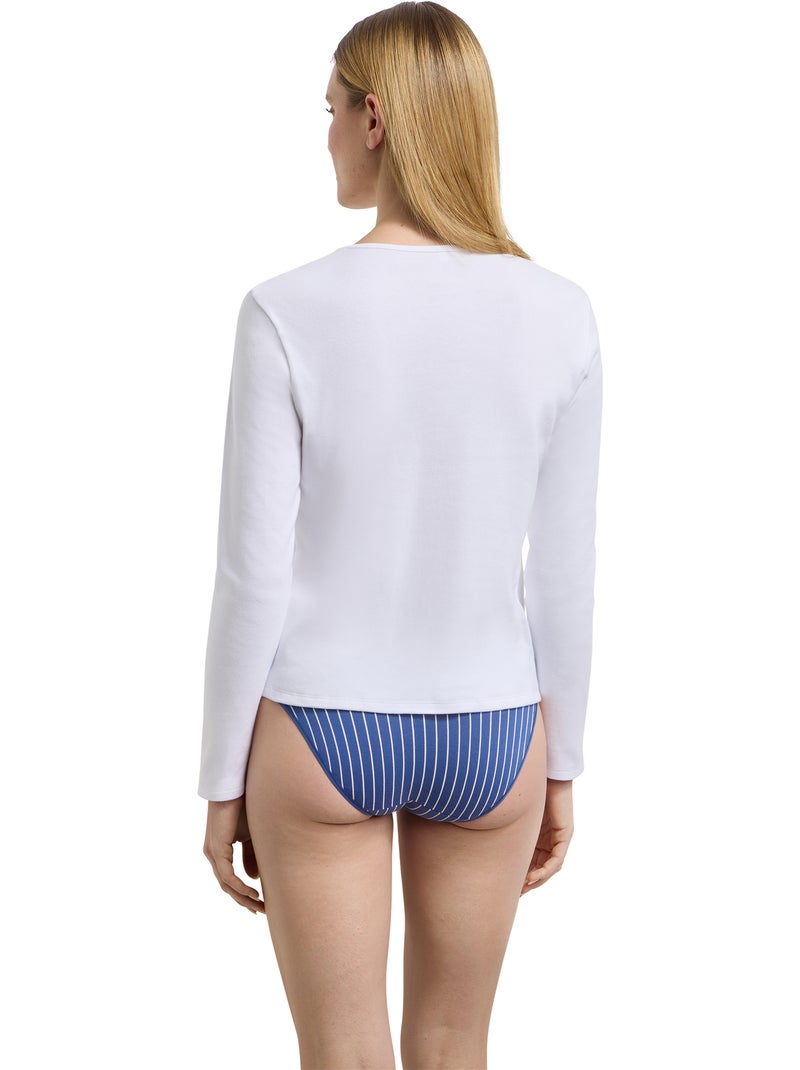 Dim Thermal, T-shirt col rond Blanc - Kiabi