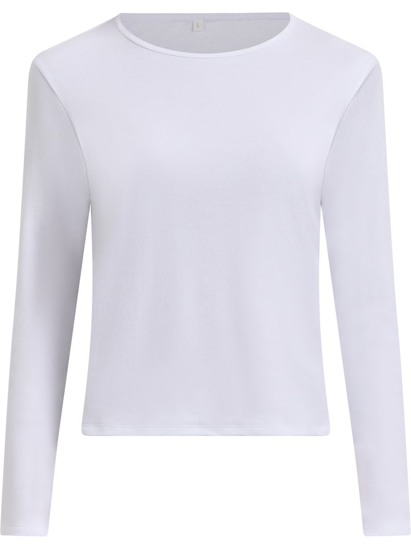 Dim Thermal, T-shirt col rond Blanc - Kiabi