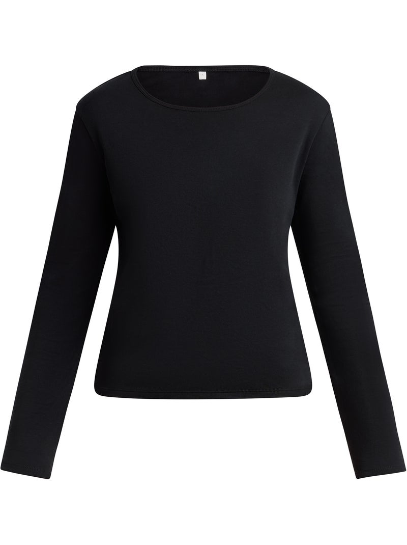 Dim Thermal, T-shirt col rond Noir - Kiabi