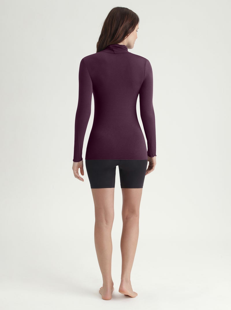 Dim Thermal, T-shirt manches longues Violet - Kiabi
