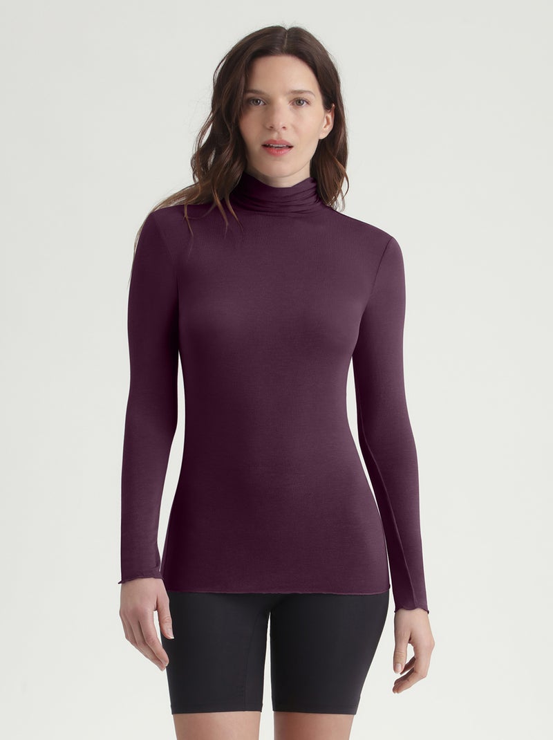 Dim Thermal, T-shirt manches longues Violet - Kiabi