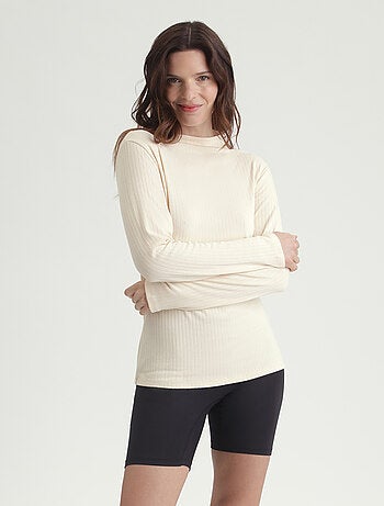 Dim Thermal ,T-shirt thermique manches longues et col montant