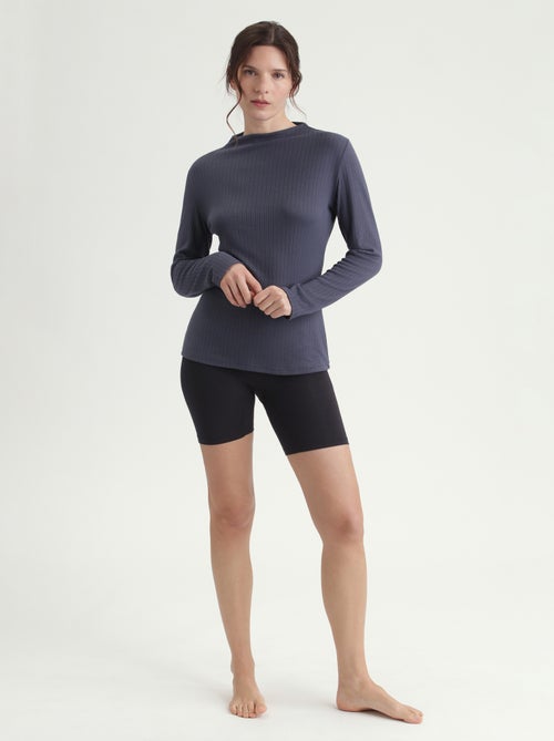 Dim Thermal ,T-shirt thermique manches longues et col montant - Kiabi Dim Thermal ,T-shirt thermique manches longues et col montant - Kiabi