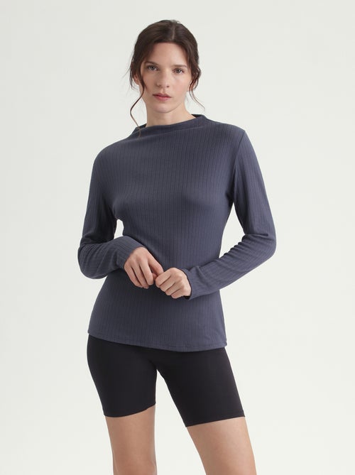 Dim Thermal ,T-shirt thermique manches longues et col montant - Kiabi Dim Thermal ,T-shirt thermique manches longues et col montant - Kiabi