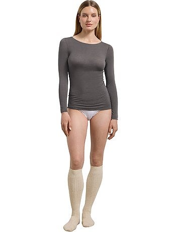 Dim thermal, t-shirt thermique modal et cachemire