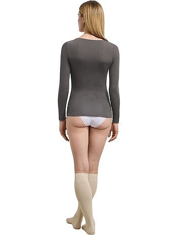 Dim thermal, t-shirt thermique modal et cachemire