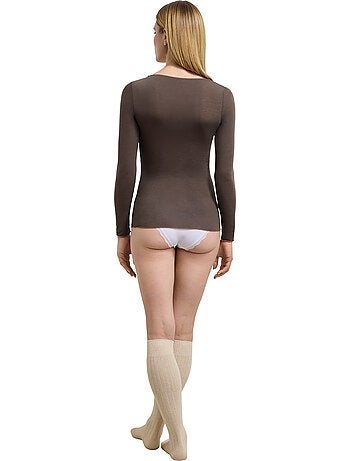 Dim thermal, t-shirt thermique modal et cachemire