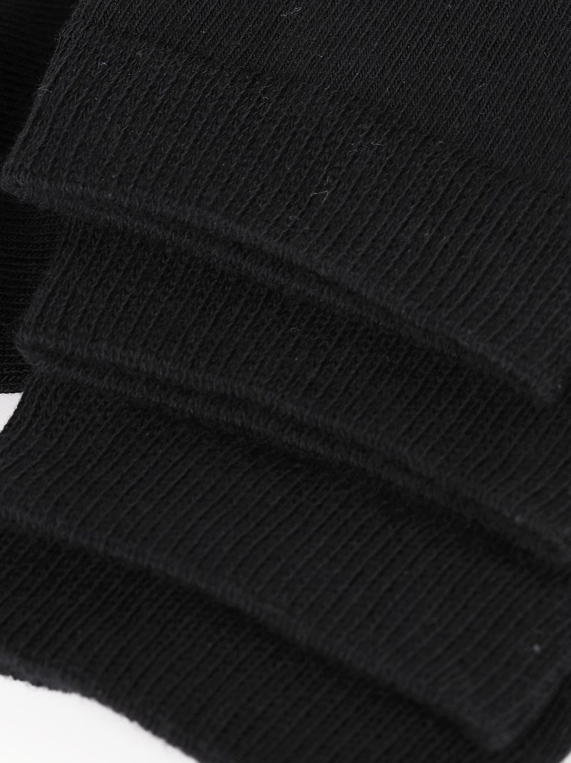 Dim Thermo, Lot de 2 paires de mi-chaussettes polaire Noir - Kiabi