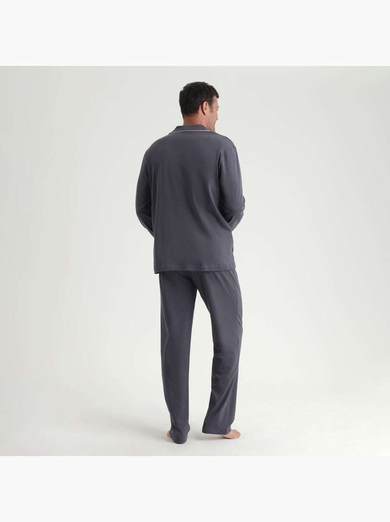Dim Warm, Ensemble de pyjama maille chaude Gris foncé - Kiabi