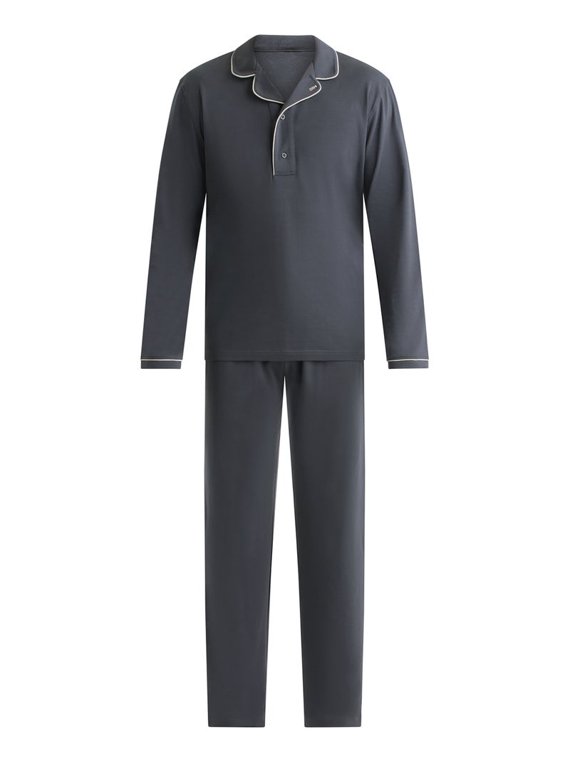 Dim Warm, Ensemble de pyjama maille chaude Gris foncé - Kiabi
