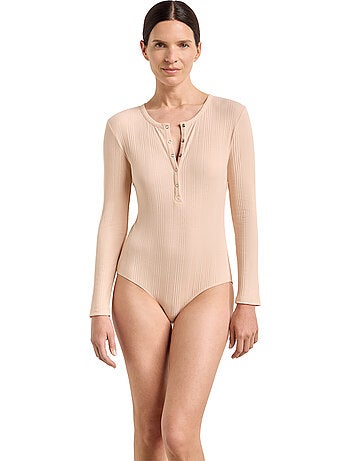 Dim x Inès de la Fressange, Body manches longues côtelé