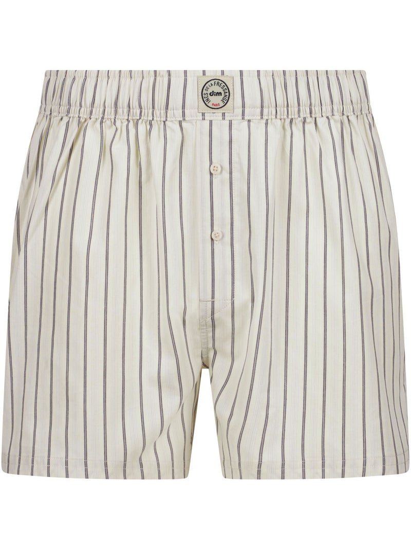 Dim x Inès de la Fressange, Caleçon à rayures Beige chiné - Kiabi