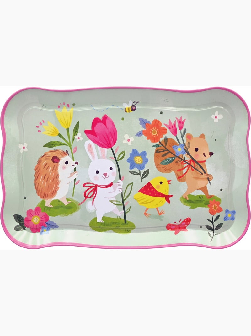 Dinette animaux de la forêt en métal 13 pièces N/A - Kiabi