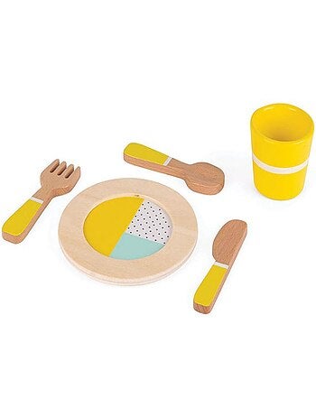 Dînette en bois (20 pièces)
