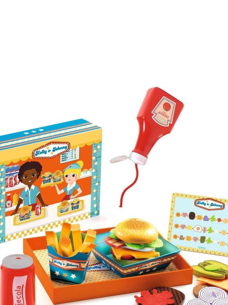 Dînette hamburgers : Kelly et Johnny N/A - Kiabi