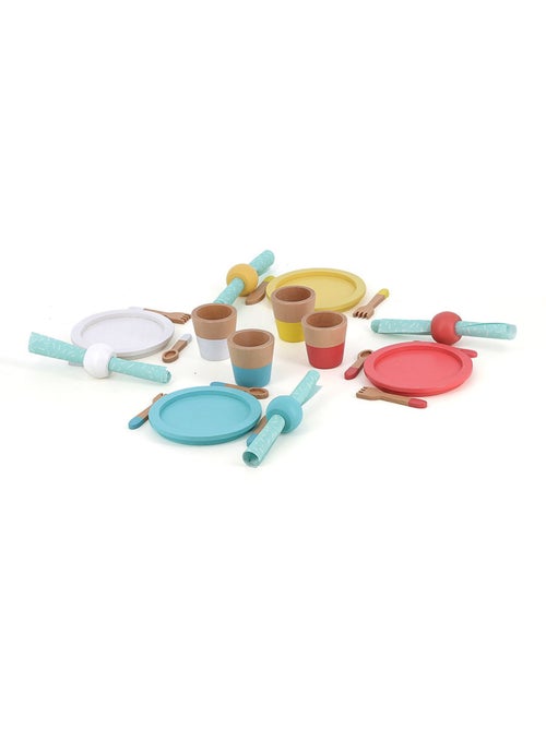 Dinette repas en bois - Kiabi