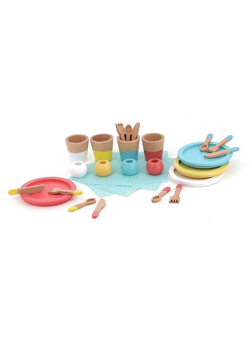 Dinette repas en bois - Kiabi