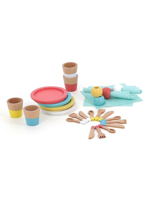 Dinette repas en bois - Kiabi