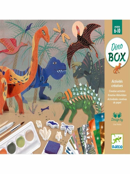 Dino Box coffret 6 activités créatives - Kiabi