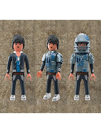 Dino Rise Tyrannosaure et robot géant