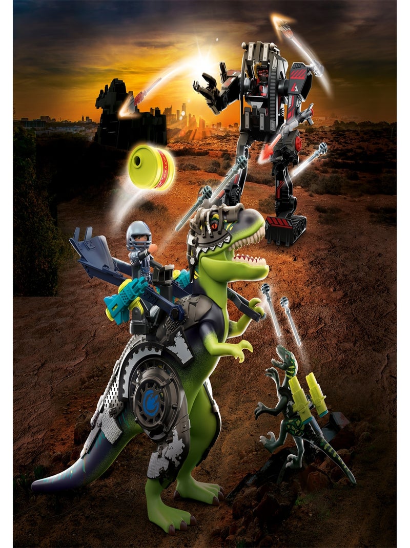 Dino Rise Tyrannosaure et robot géant N/A - Kiabi