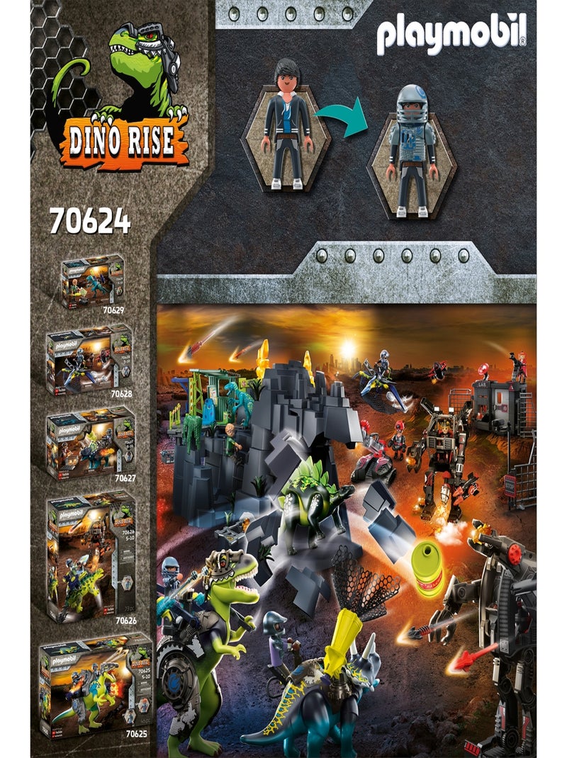 Dino Rise Tyrannosaure et robot géant N/A - Kiabi