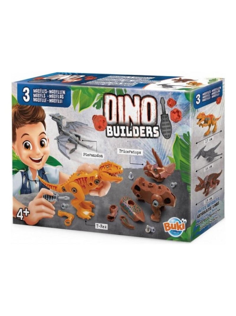 Dinos a assembler - Coffret avec 3 dinosaures N/A - Kiabi