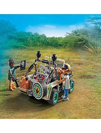 Dinos Campement des explorateurs avec dinosaures