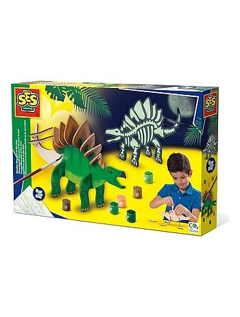 Dinosaure en bois qui brille dans le noir