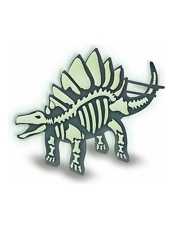 Dinosaure en bois qui brille dans le noir