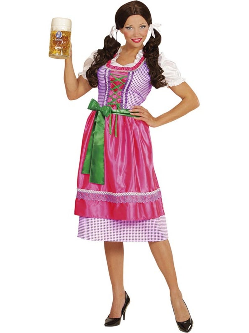 Dirndl tyrolien avec tablier Multicolore - Kiabi