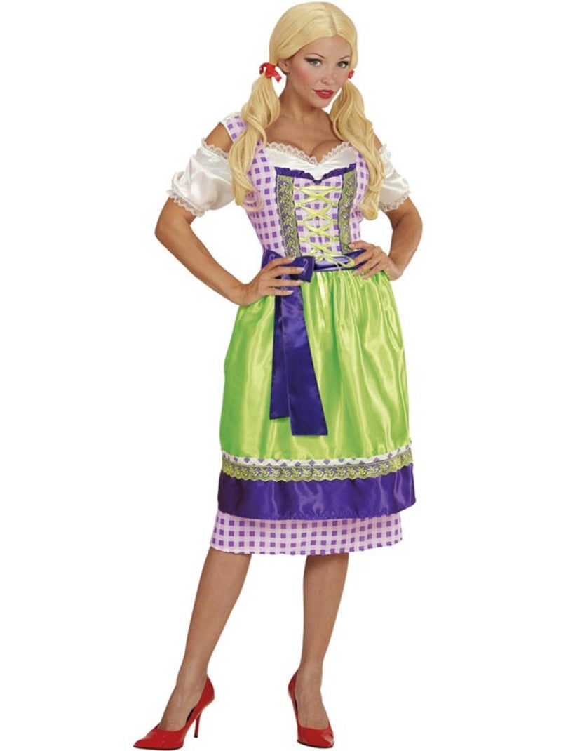 Dirndl tyrolien avec tablier Multicolore - Kiabi