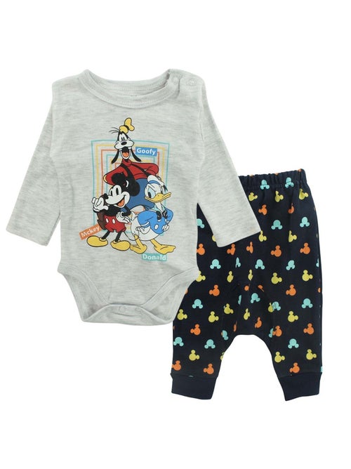 Disney - Body manches longues avec legging à motifs colorés - Kiabi