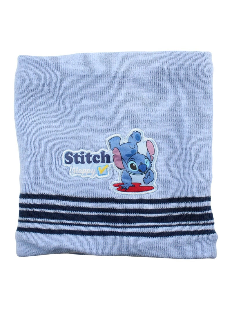 Disney - Bonnet 2 coleurs  avec pompom, gants et snood Bleu marine - Kiabi
