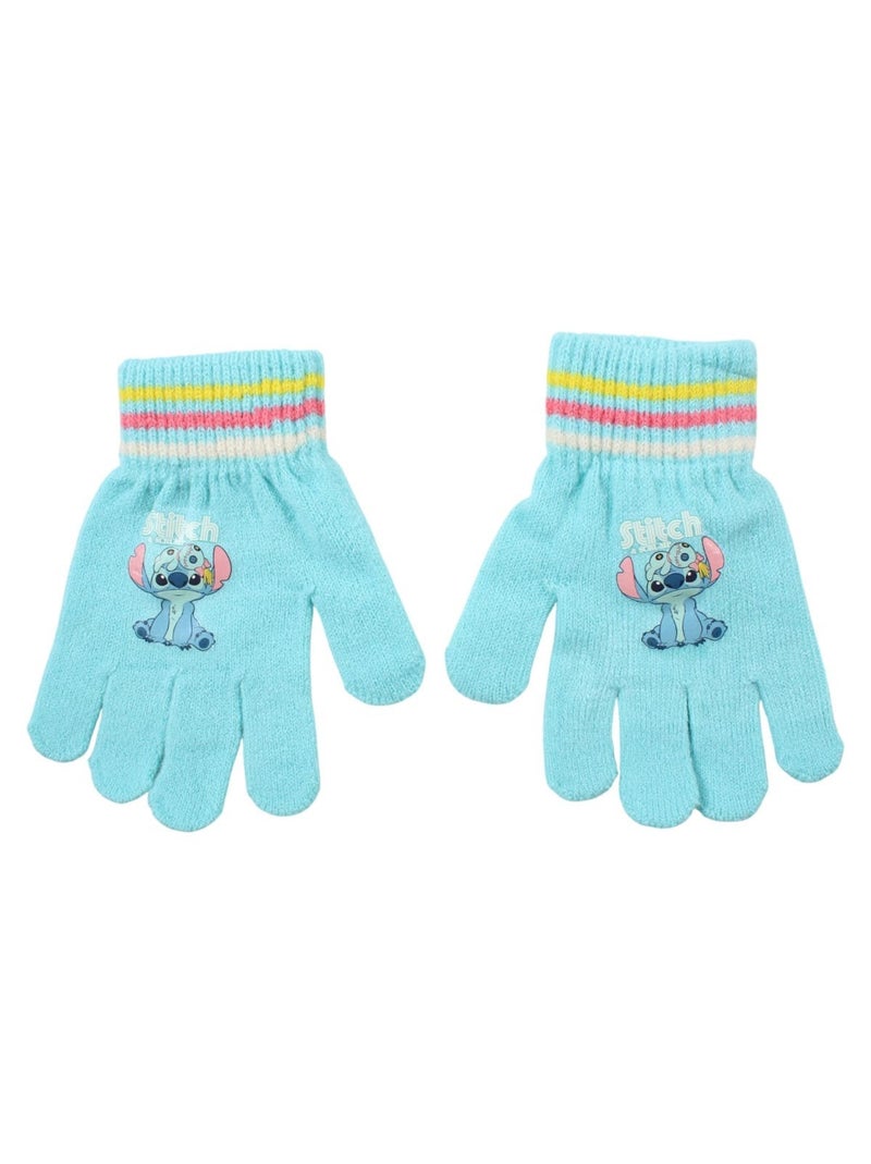 Disney - Bonnet avec pompom et gants avec personnages Bleu - Kiabi