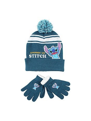 Disney - Bonnet avec pompom et gants avec personnages
