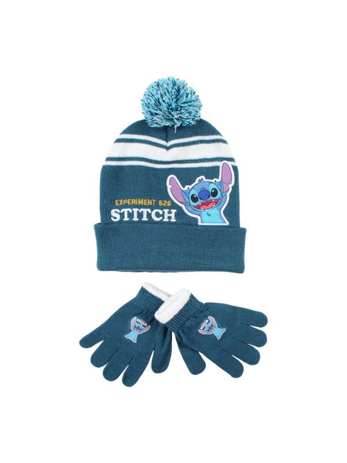 Disney - Bonnet avec pompom et gants avec personnages - Kiabi