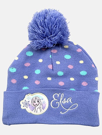 Disney - Bonnet avec pompom et motifs fille