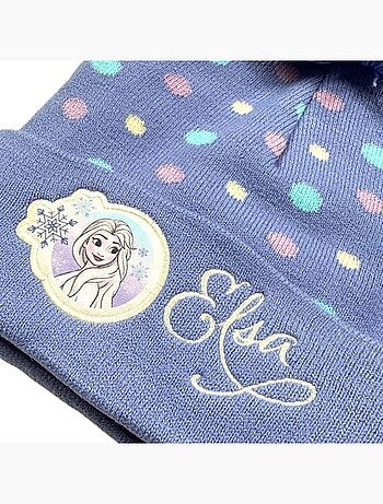 Disney - Bonnet avec pompom et motifs fille