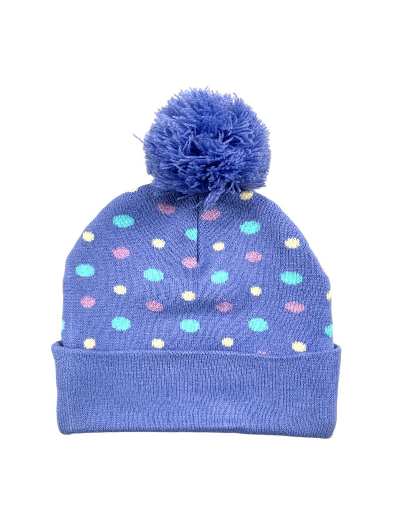 Disney - Bonnet avec pompom et motifs fille Mauve - Kiabi
