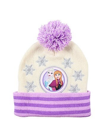 Disney - Bonnet avec pompom et motifs fille