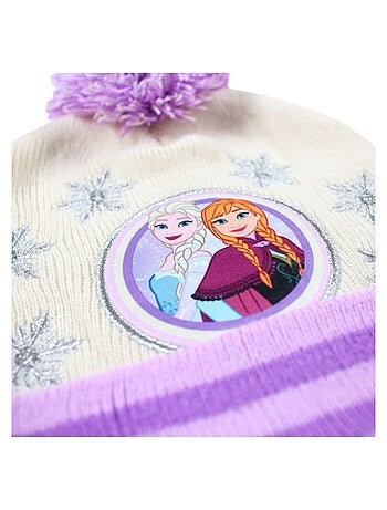 Disney - Bonnet avec pompom et motifs fille