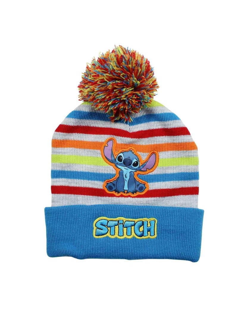 Disney - Bonnet avec pompom, gants et snood colorés Bleu - Kiabi