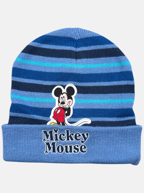 Disney - bonnet en maille rayé imprimé à revers - Kiabi Disney - bonnet en maille rayé imprimé à revers - Kiabi