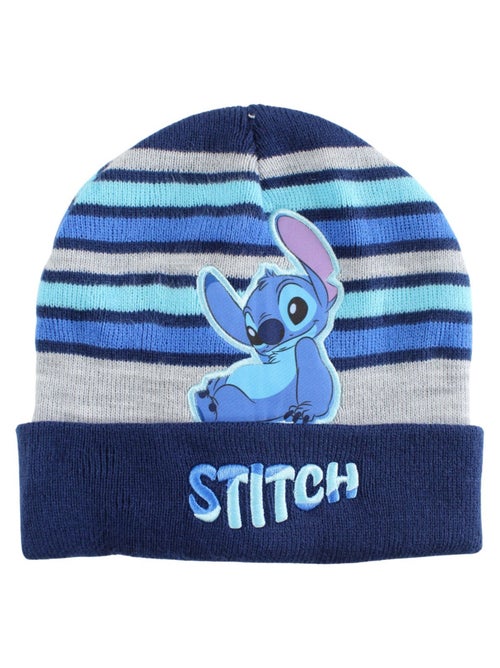 Disney - bonnet en maille rayé imprimé à revers - Kiabi Disney - bonnet en maille rayé imprimé à revers - Kiabi