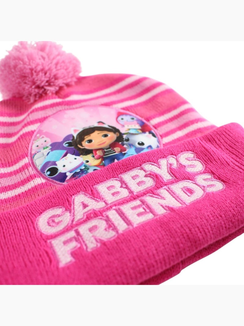 Disney - Bonnet fille imprim? avec pompon Rose - Kiabi